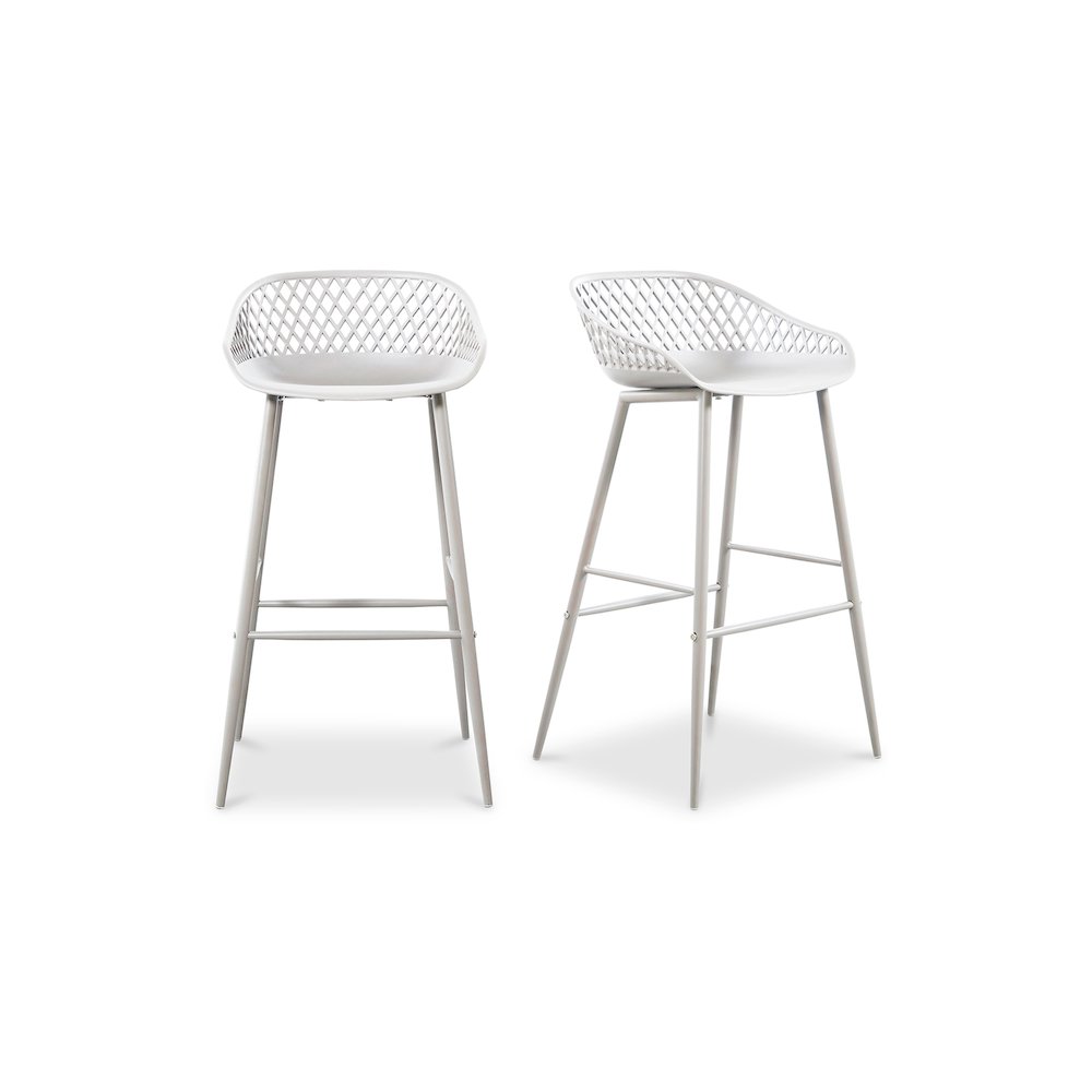Piazza Outdoor Barstool White – Set Of Two