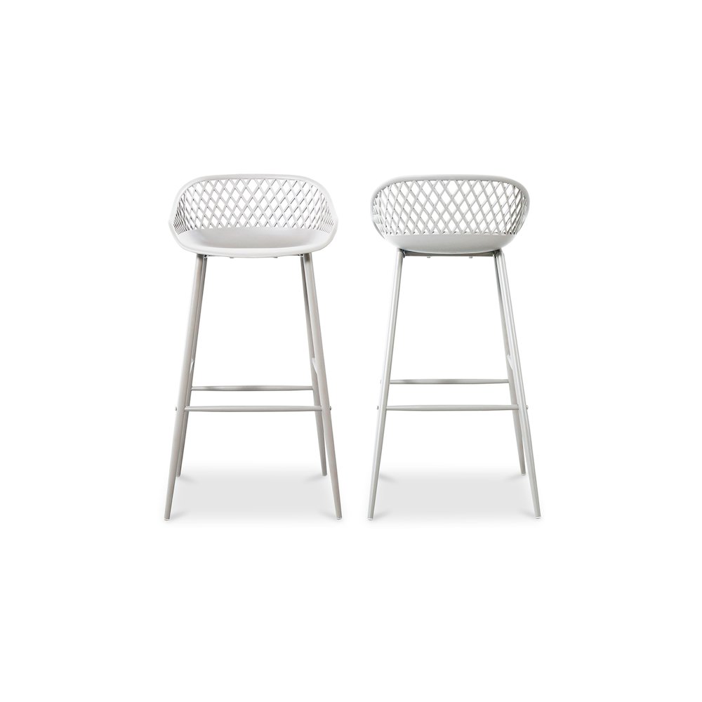 Piazza Outdoor Barstool White – Set Of Two
