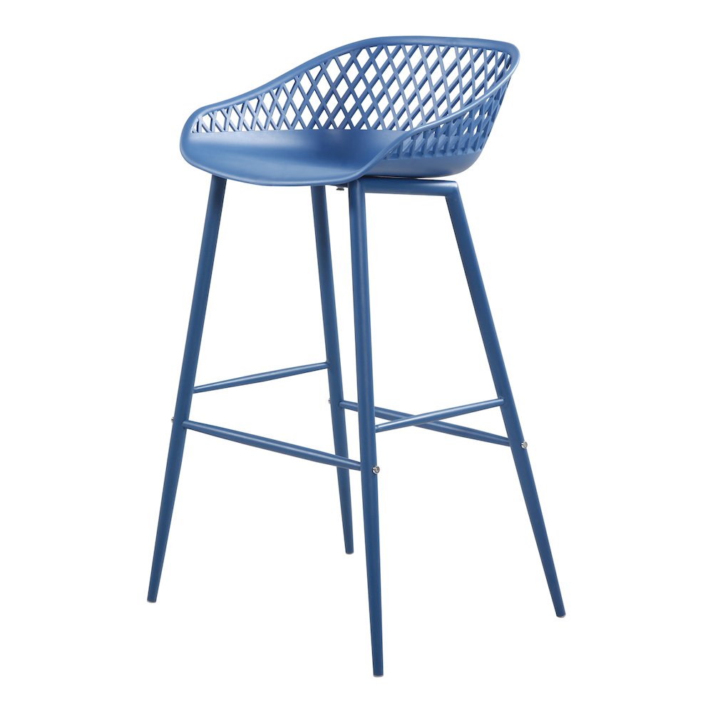 Piazza Outdoor Barstool Blue – Set Of Two