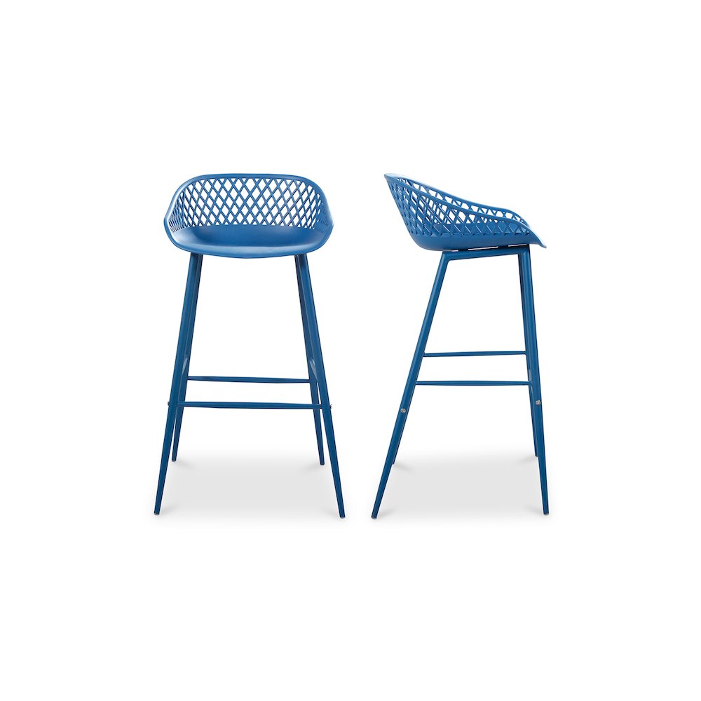 Piazza Outdoor Barstool Blue – Set Of Two