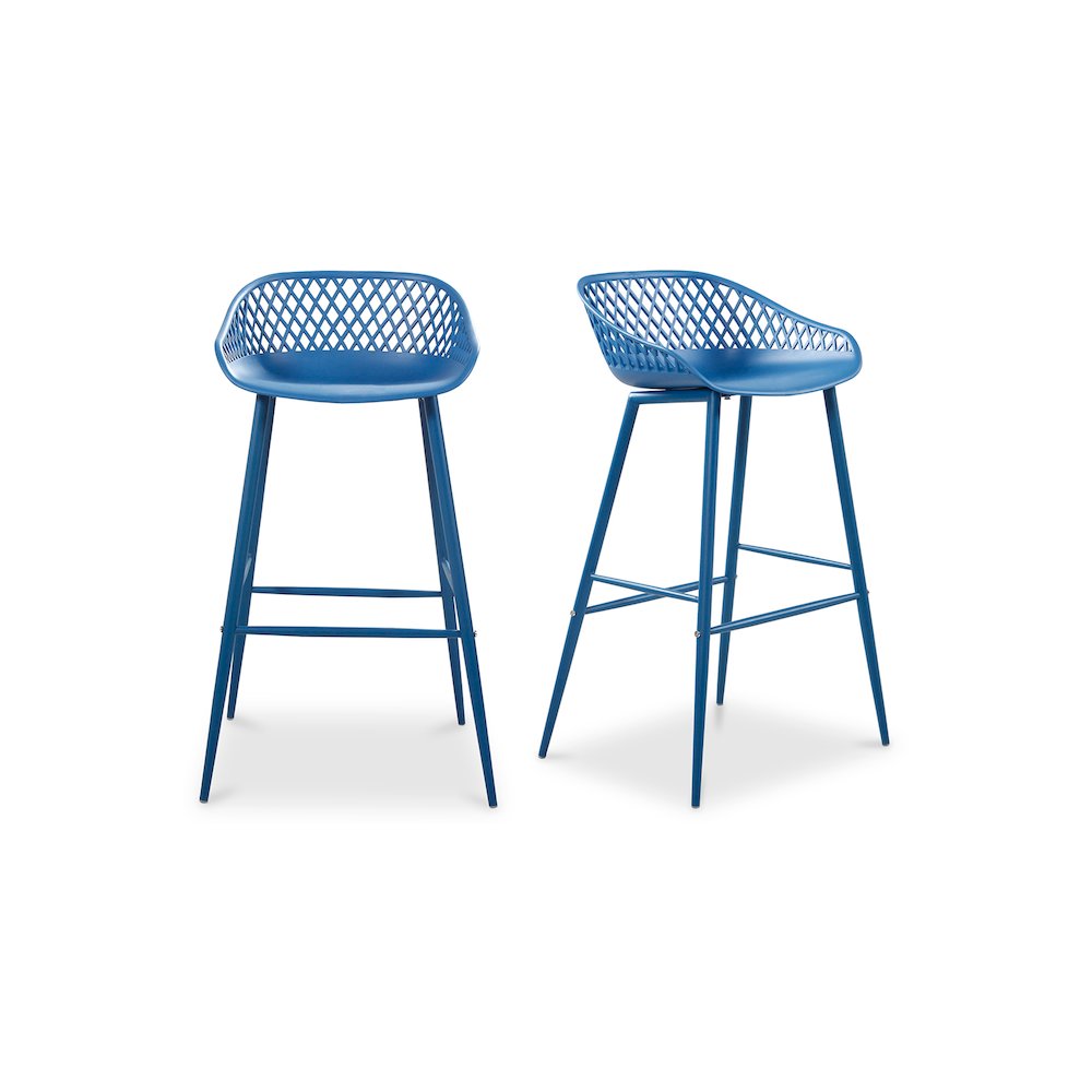 Piazza Outdoor Barstool Blue – Set Of Two
