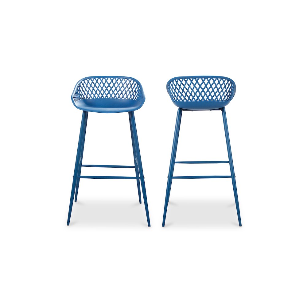 Piazza Outdoor Barstool Blue – Set Of Two