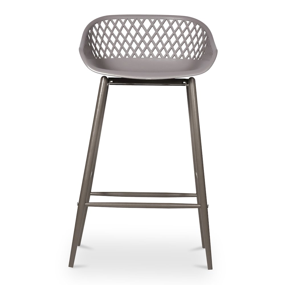 Piazza Outdoor Counter Stool Grey – Set Of Two
