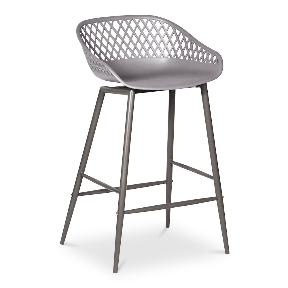 Piazza Outdoor Counter Stool Grey – Set Of Two