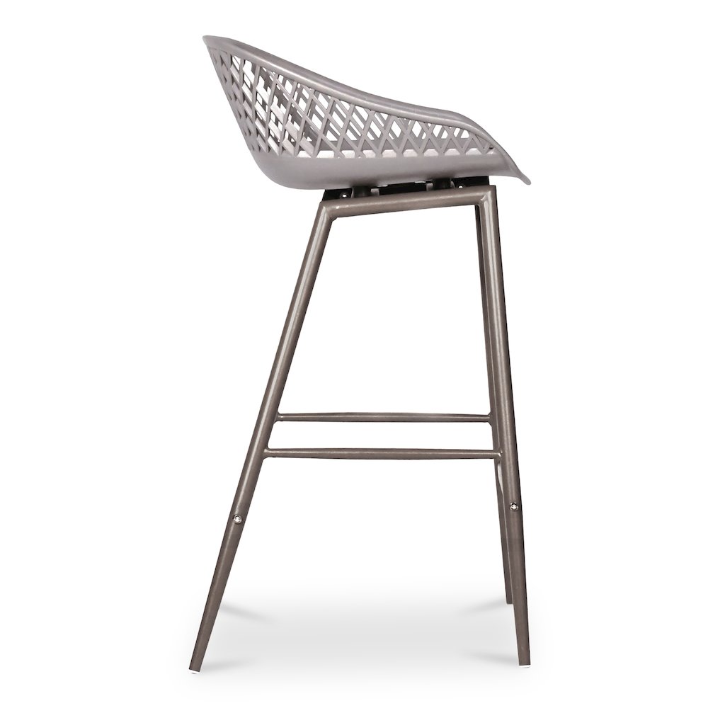 Piazza Outdoor Counter Stool Grey – Set Of Two