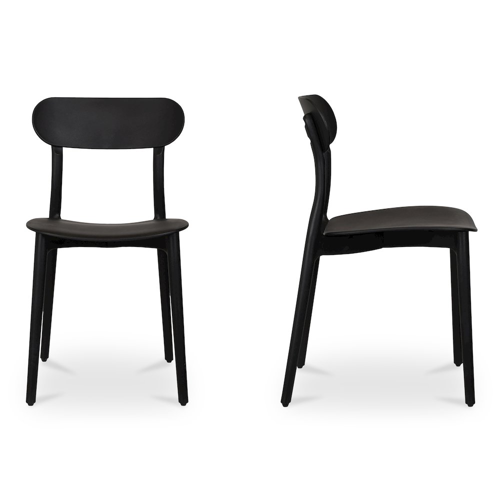 Kent Outdoor Dining Chair Black – Set Of Two