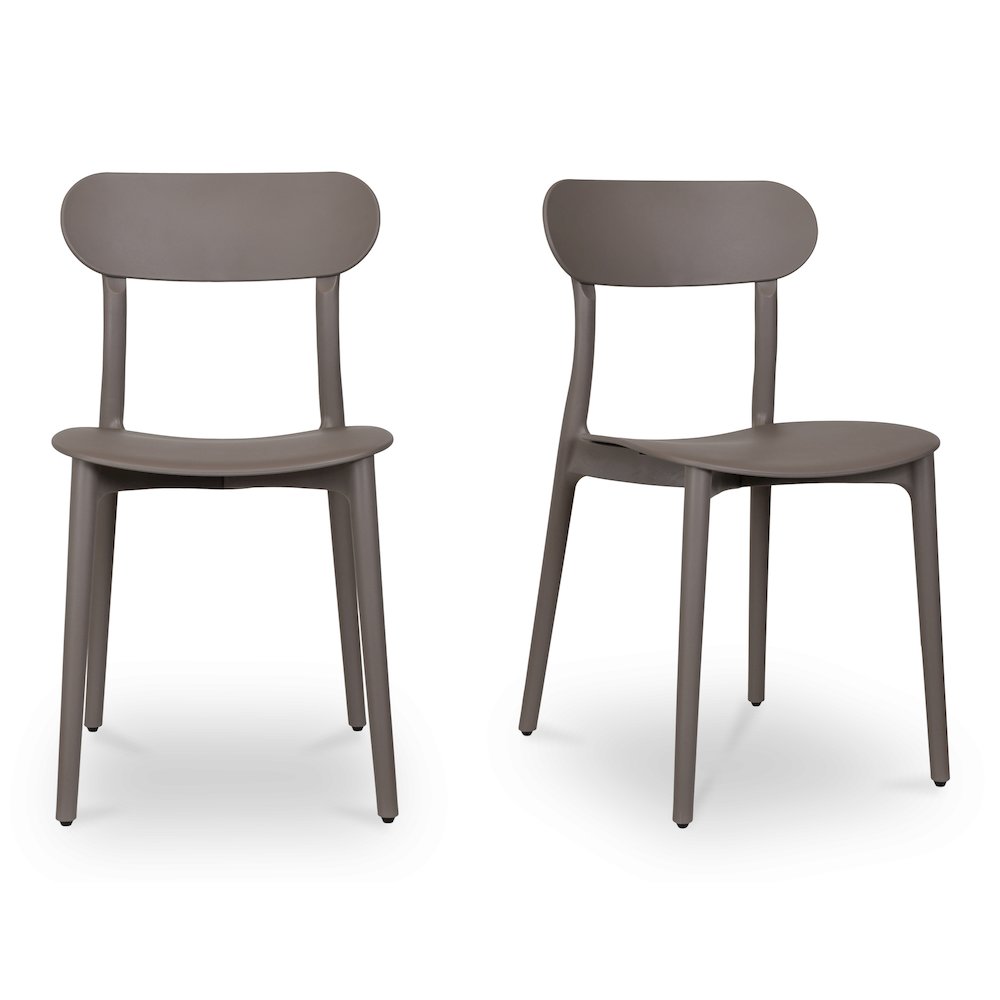 Kent Outdoor Dining Chair Taupe – Set Of Two