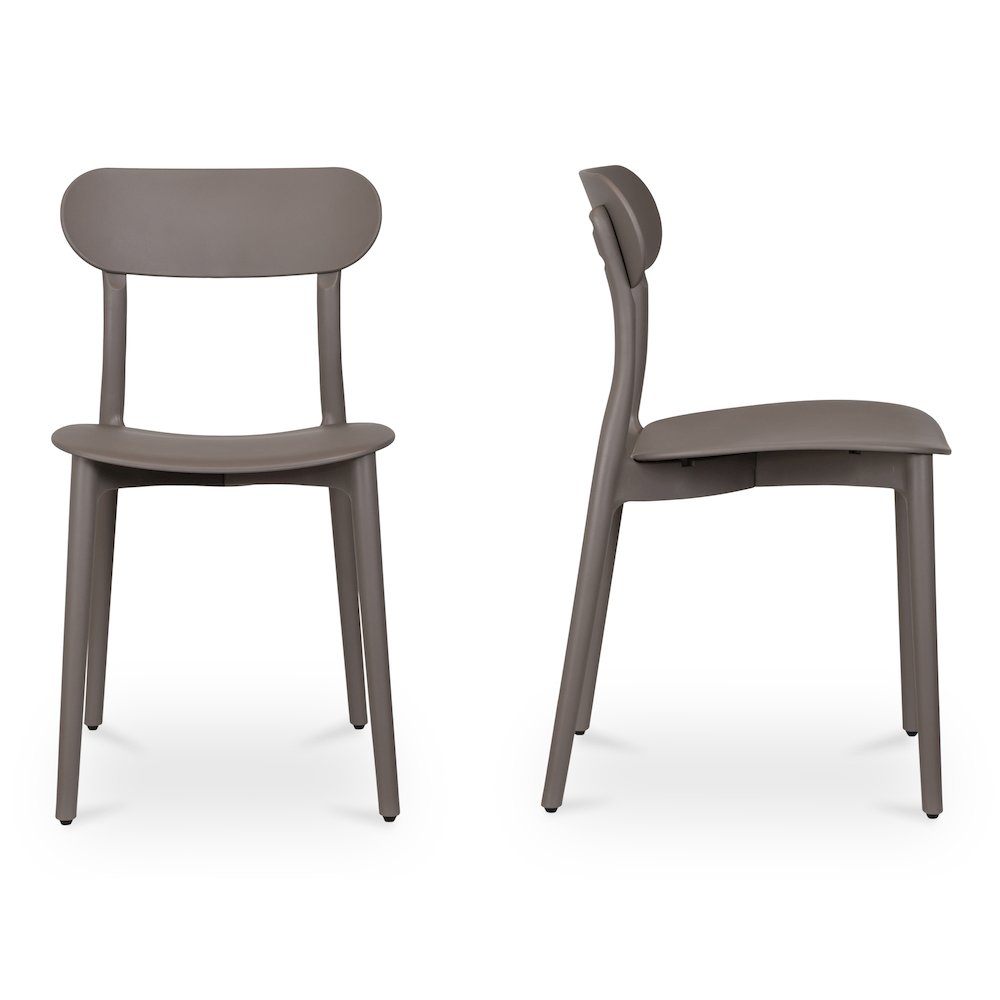 Kent Outdoor Dining Chair Taupe – Set Of Two