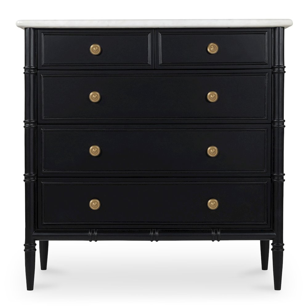 Eleanor 5 Drawer Chest Black