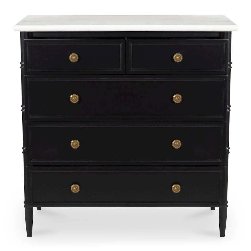 Eleanor 5 Drawer Chest Black