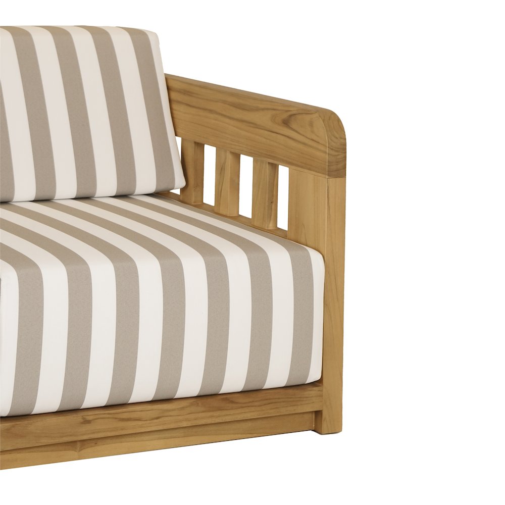 Adelaide Outdoor Sofa Brown Stripe
