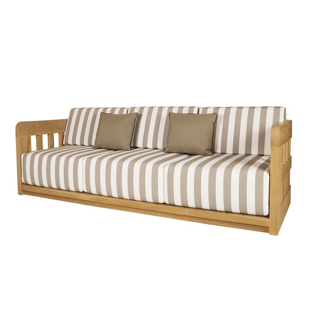 Adelaide Outdoor Sofa Brown Stripe