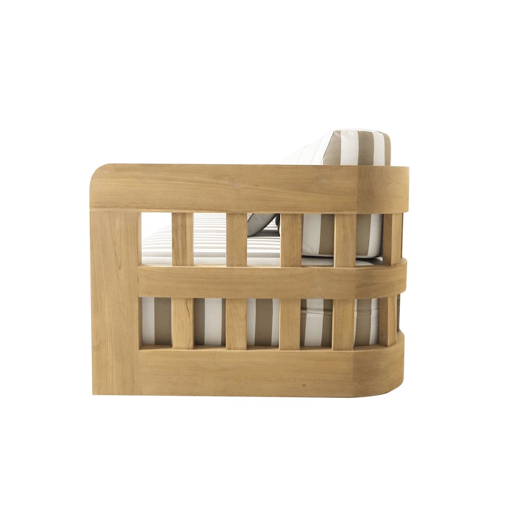 Adelaide Outdoor Sofa Brown Stripe