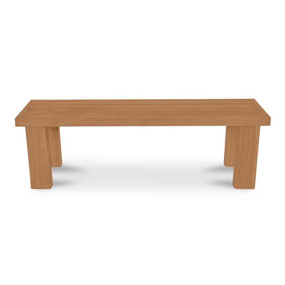 Marina Outdoor Dining Bench Natural