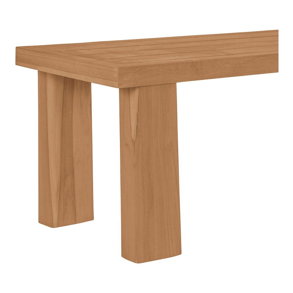 Marina Outdoor Dining Bench Natural