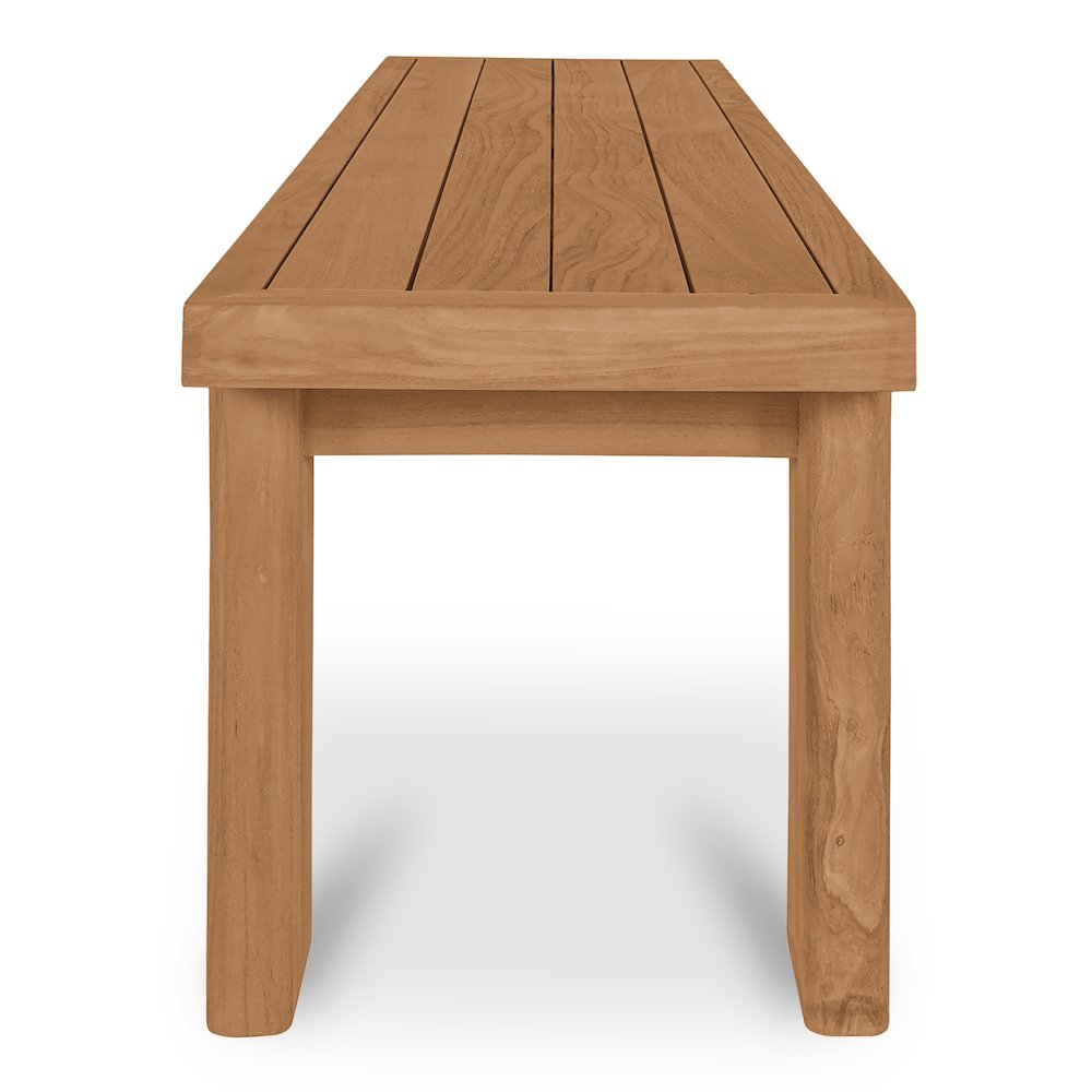 Marina Outdoor Dining Bench Natural
