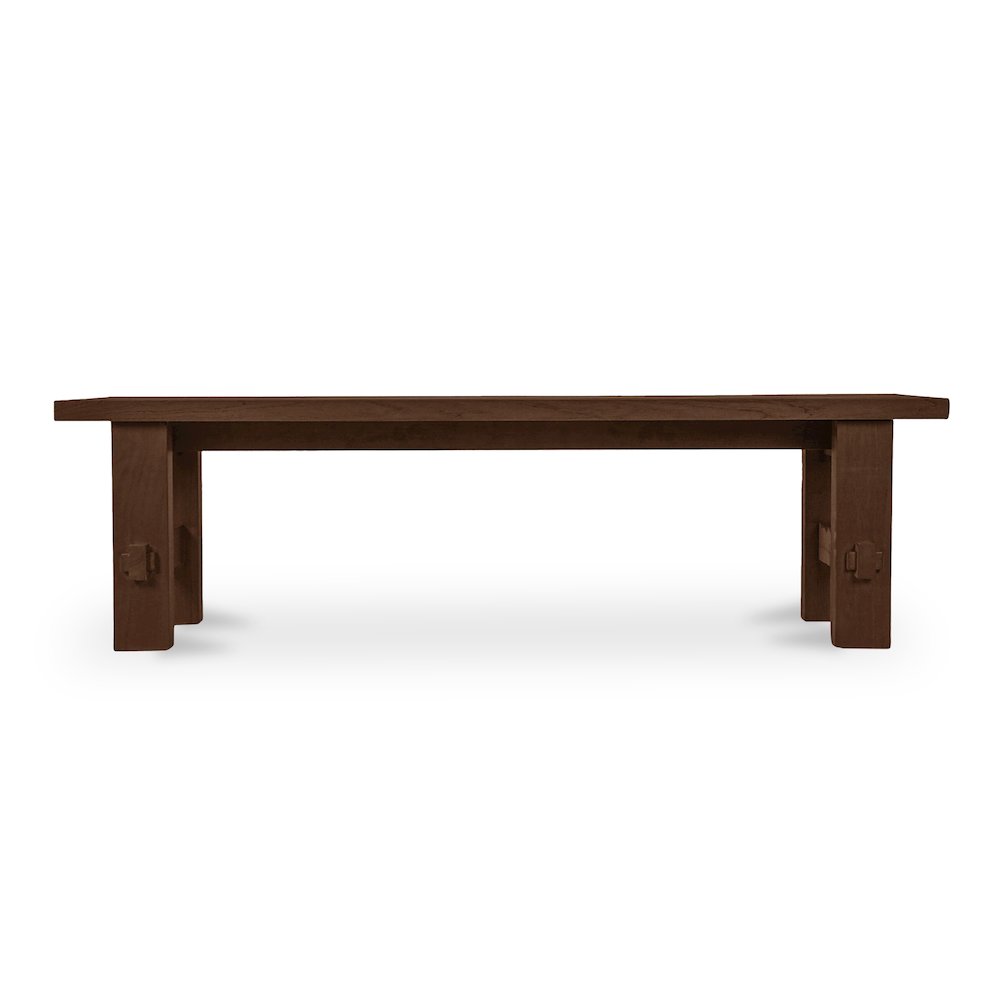 Esmond Outdoor Dining Bench Brown