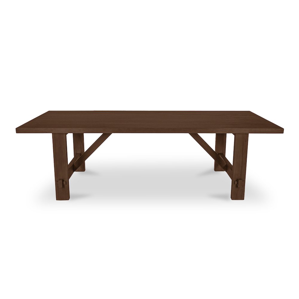 Esmond Outdoor Dining Table Brown