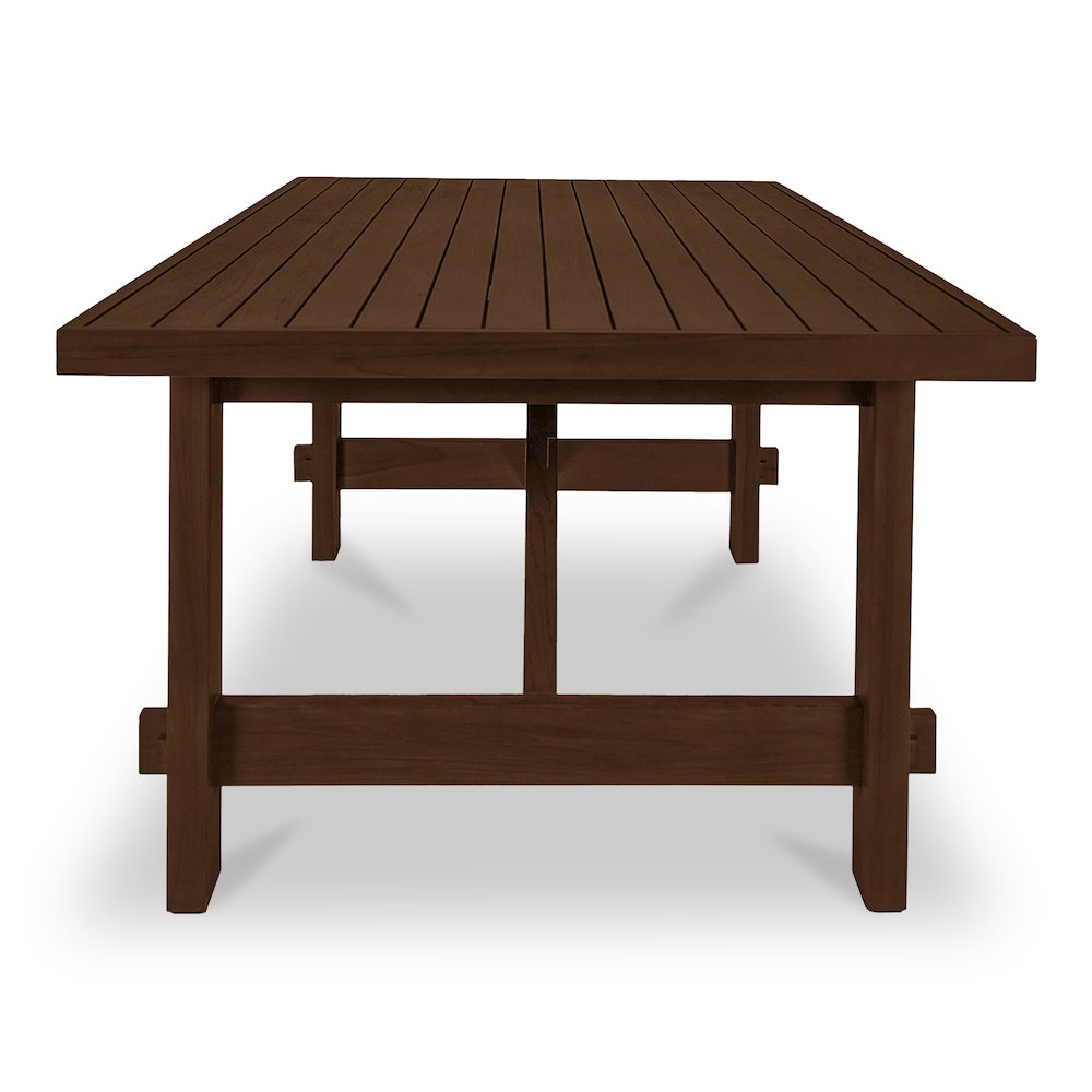 Esmond Outdoor Dining Table Brown