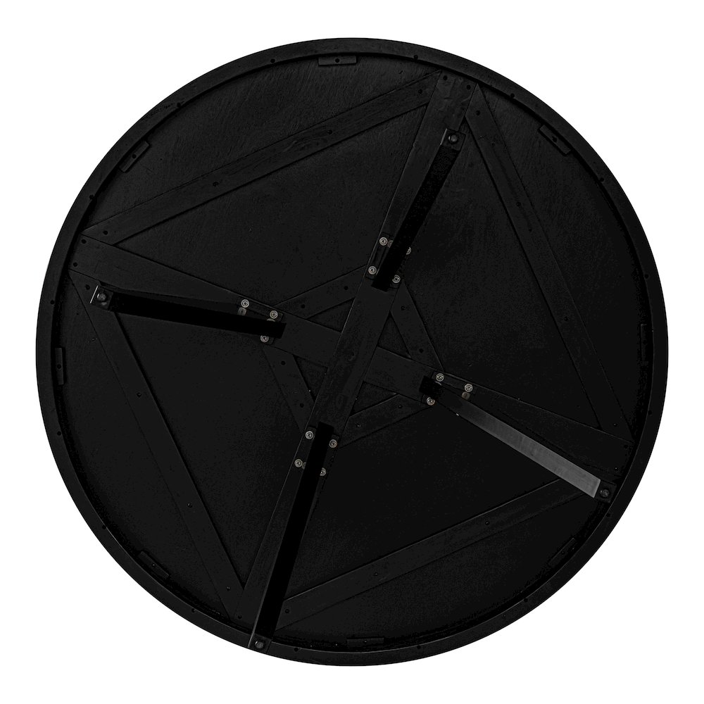 Parq 60 Inch Round Dining Table Black