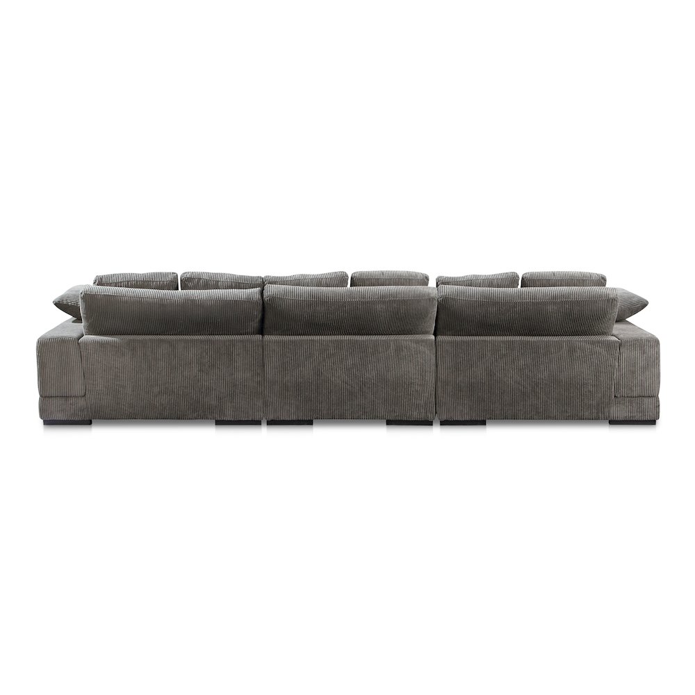 Plunge Large Sectional Charcoal