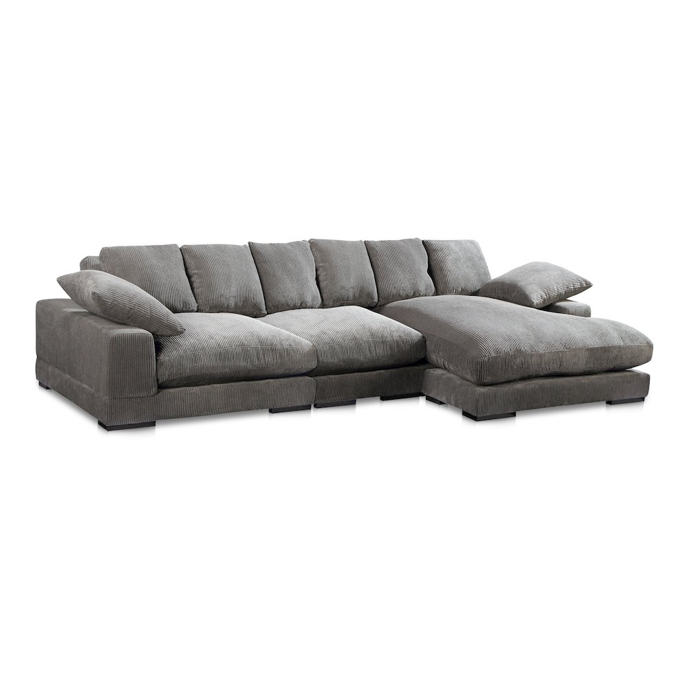 Plunge Large Sectional Charcoal