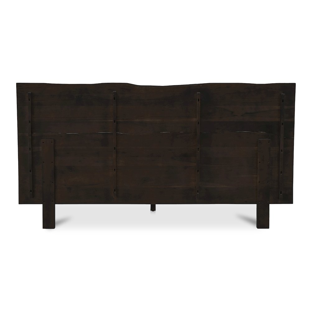 Madagascar King Platform Bed Dark Brown