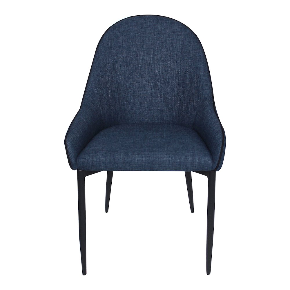 Lapis Dining Chair Dark Blue – Set Of Two