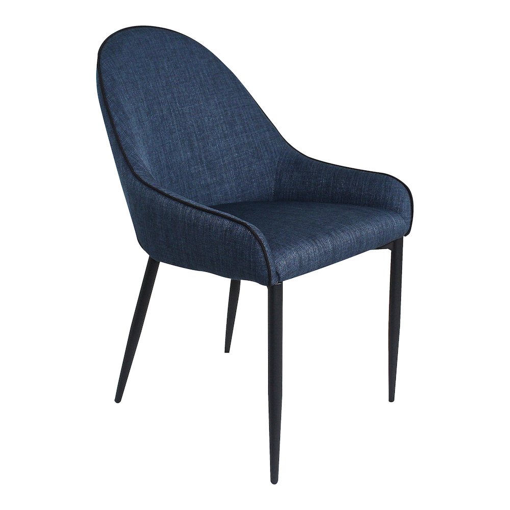 Lapis Dining Chair Dark Blue – Set Of Two