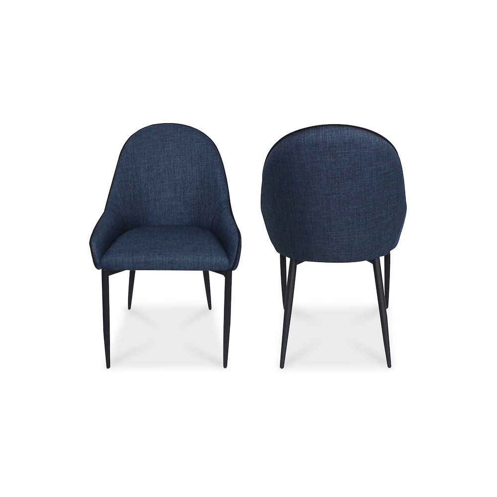 Lapis Dining Chair Dark Blue – Set Of Two