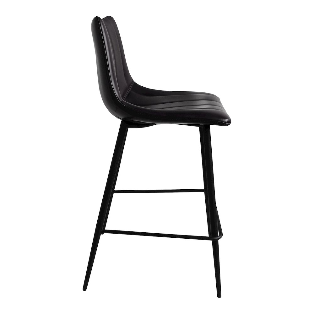 Alibi Counter Stool Matte Black – Set Of Two