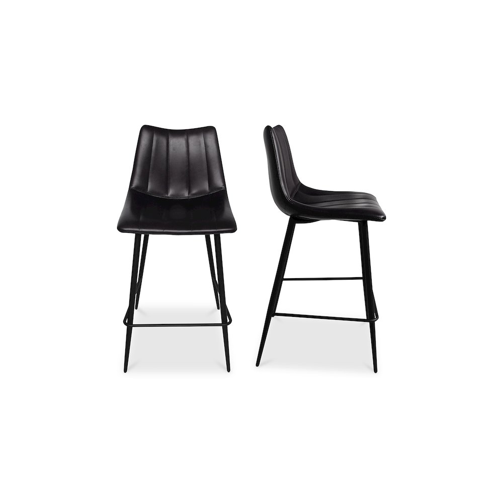 Alibi Counter Stool Matte Black – Set Of Two