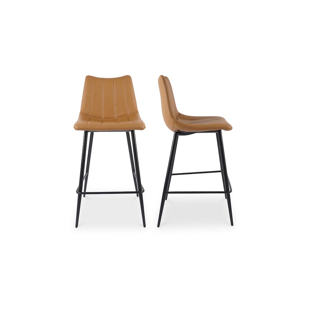 Alibi Counter Stool Tan – Set Of Two