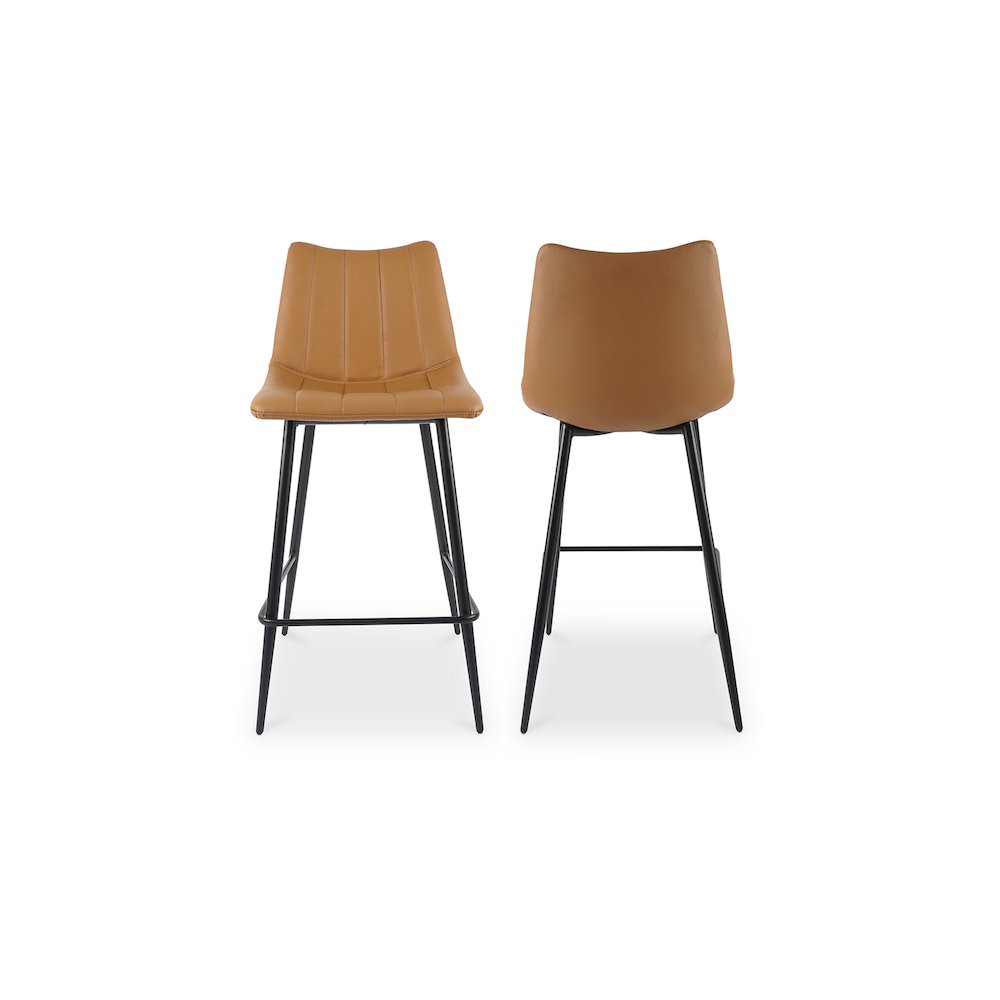 Alibi Counter Stool Tan – Set Of Two