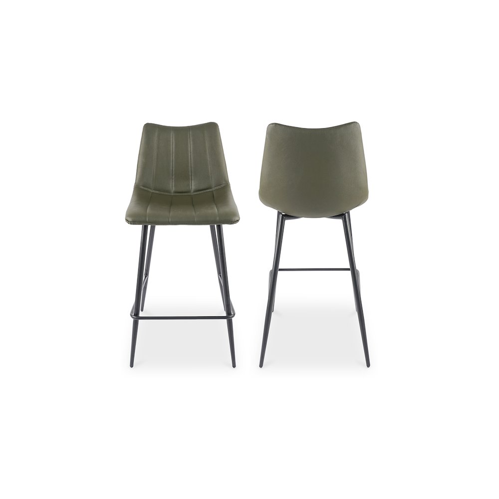 Alibi Counter Stool Dark Green – Set Of Two