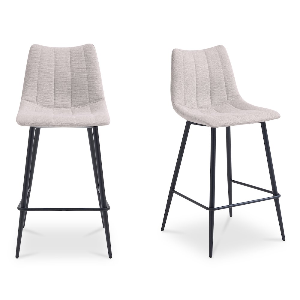 Alibi Counter Stool Beige-Set of Two