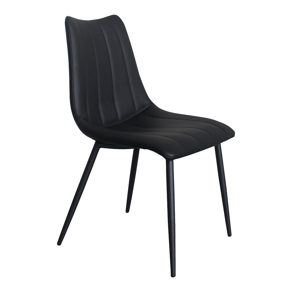 Alibi Dining Chair Matte Black – Set Of Two