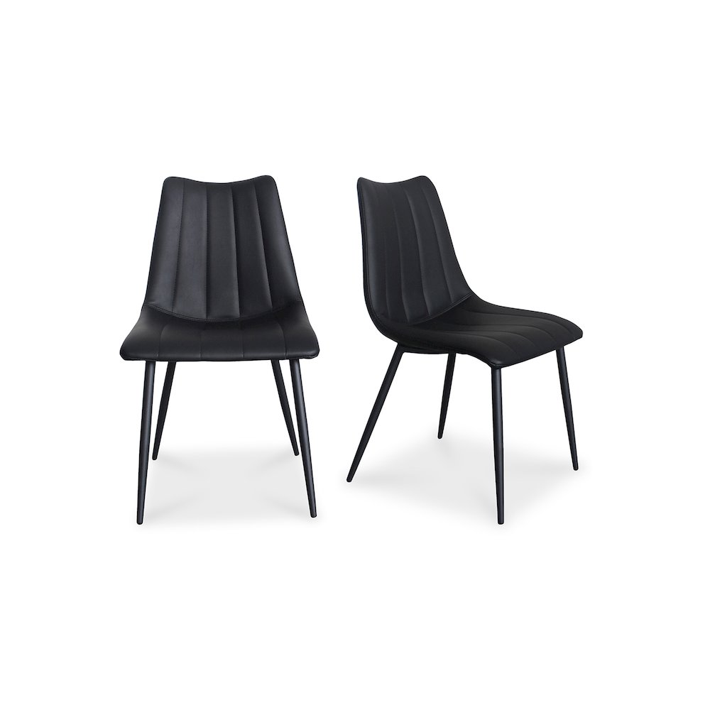 Alibi Dining Chair Matte Black – Set Of Two
