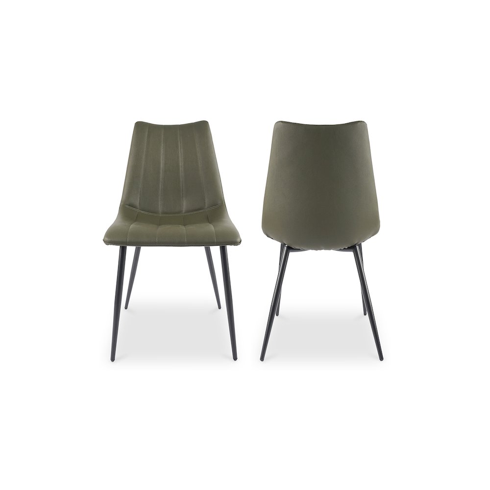 Alibi Dining Chair Dark Green – Set Of Two
