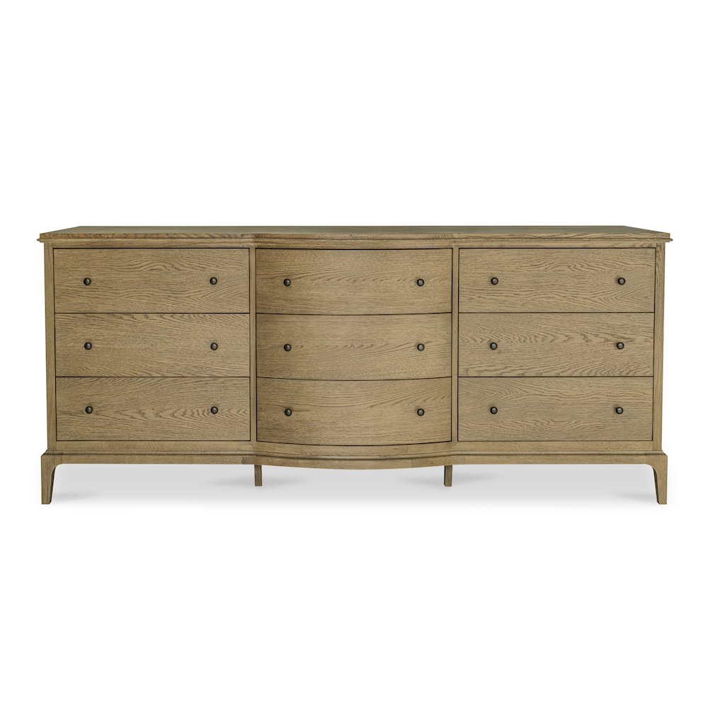 Sadie 9 Drawer Dresser Brown