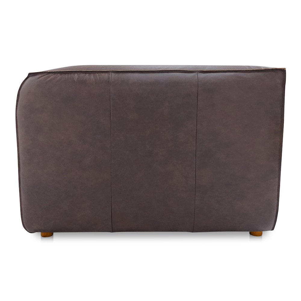 Form Corner Chair Espresso Brown Leather