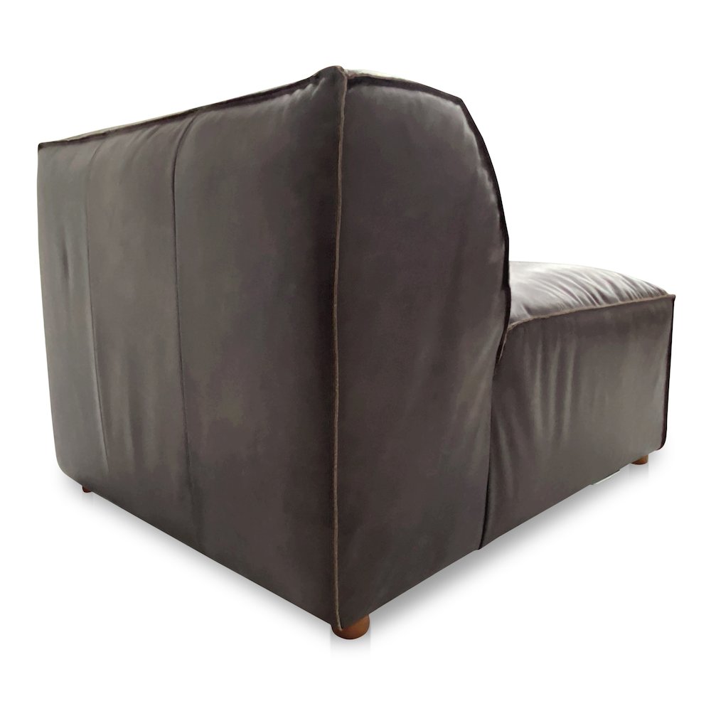 Form Slipper Chair Espresso Brown Leather