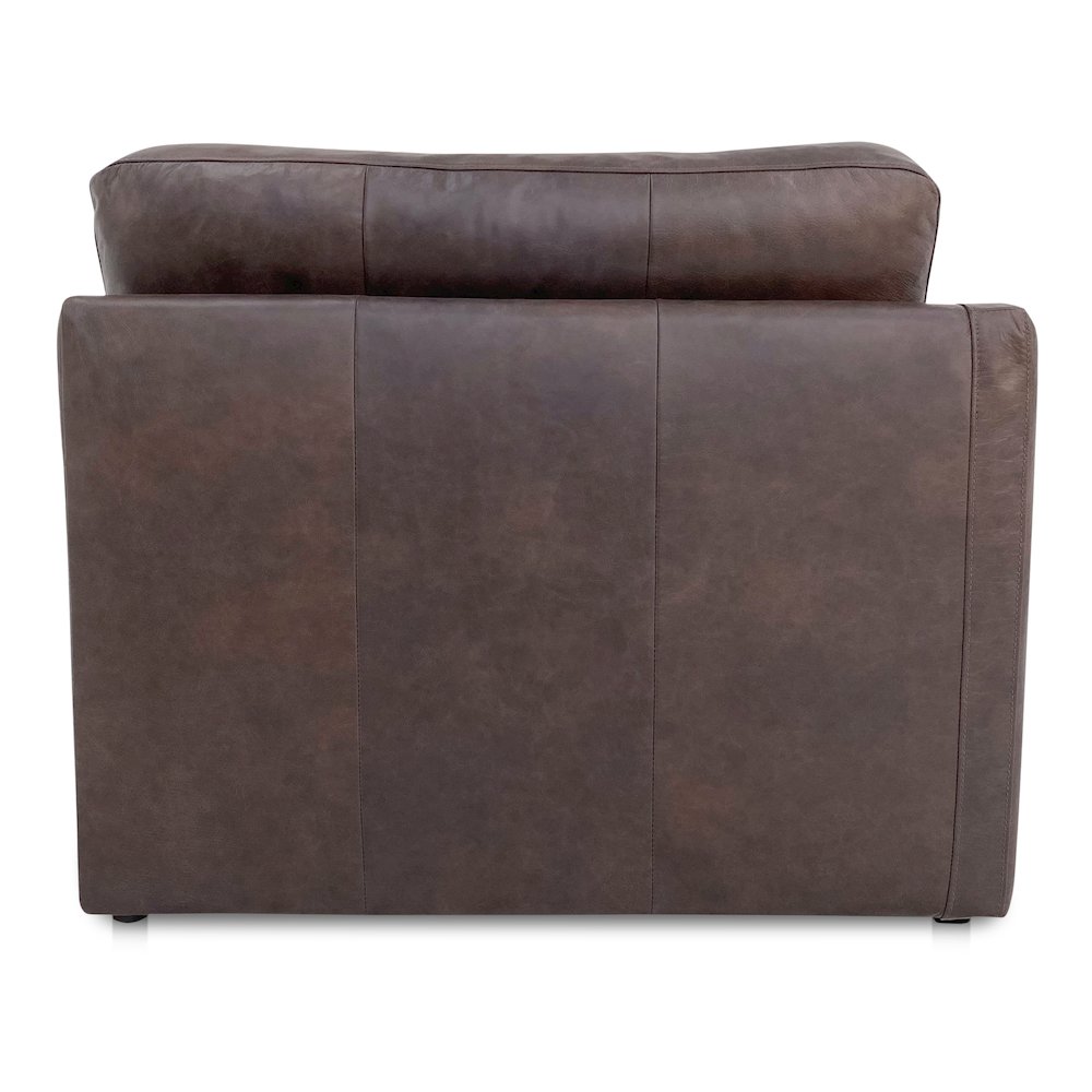Thurlow Left Arm Facing Chair Espresso Brown Leather