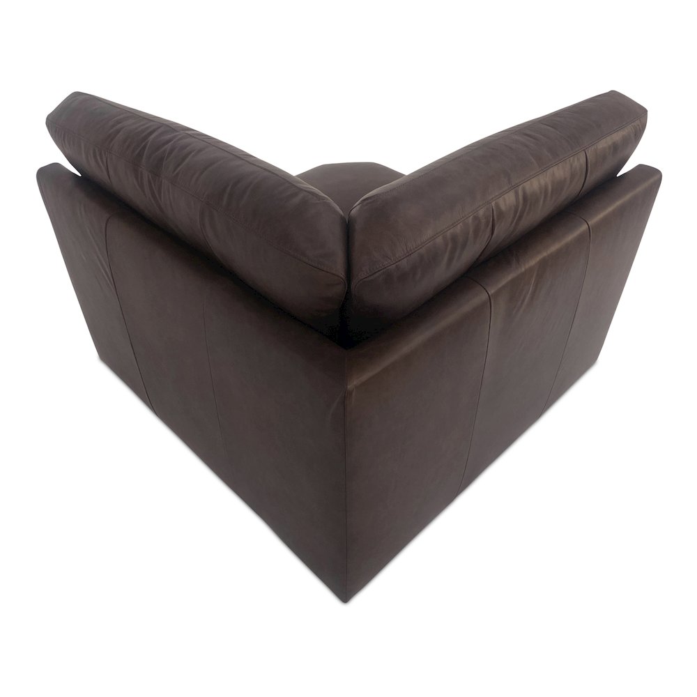 Thurlow Corner Chair Espresso Brown Leather