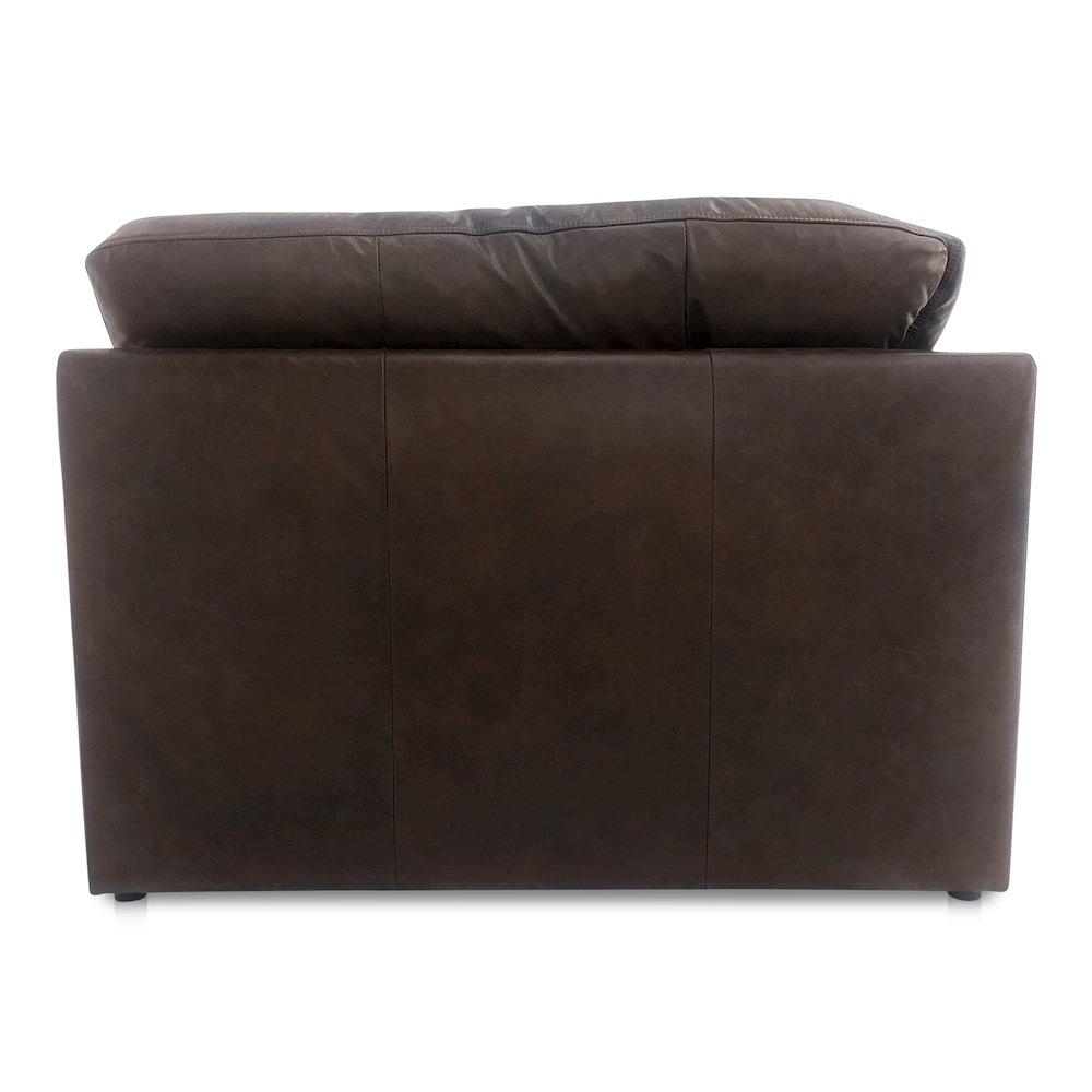 Thurlow Corner Chair Espresso Brown Leather