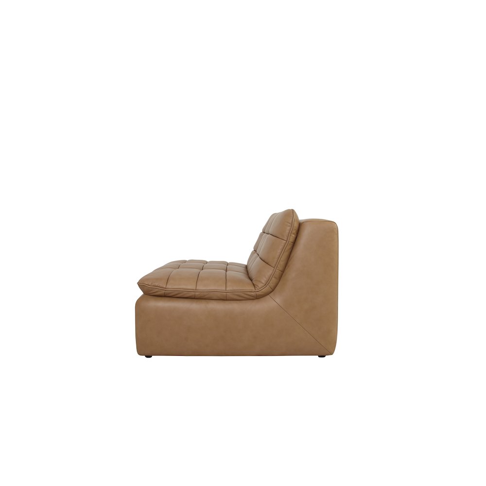Lino Slipper Chair Tan Leather