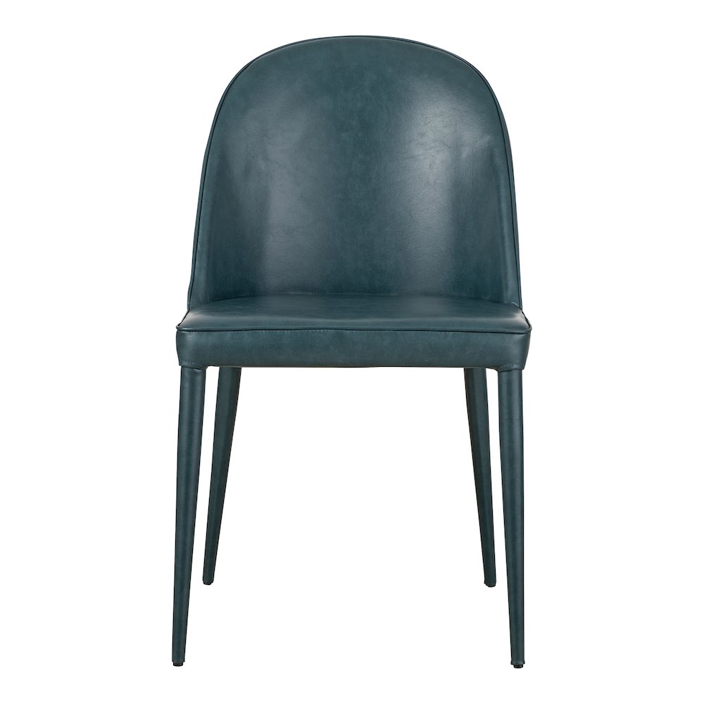 Burton Dining Chair Dark Teal Vegan Leather – Set Of Two
