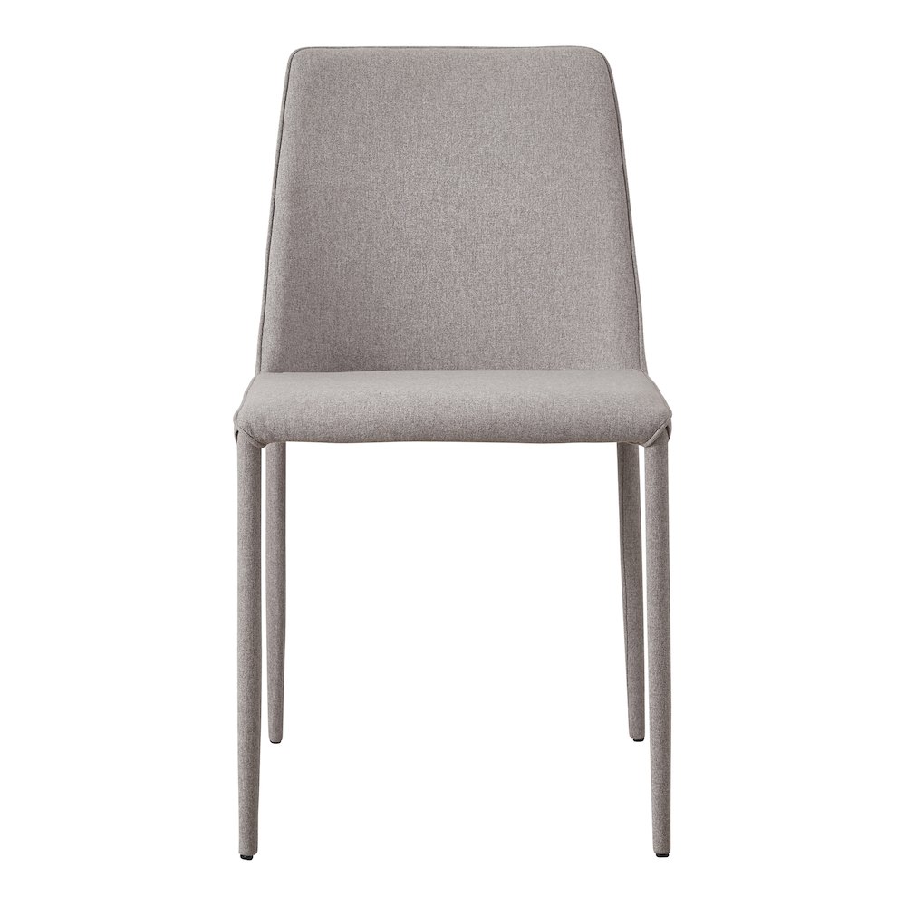 Nora Fabric Dining Chair Light Grey – Set Of Two
