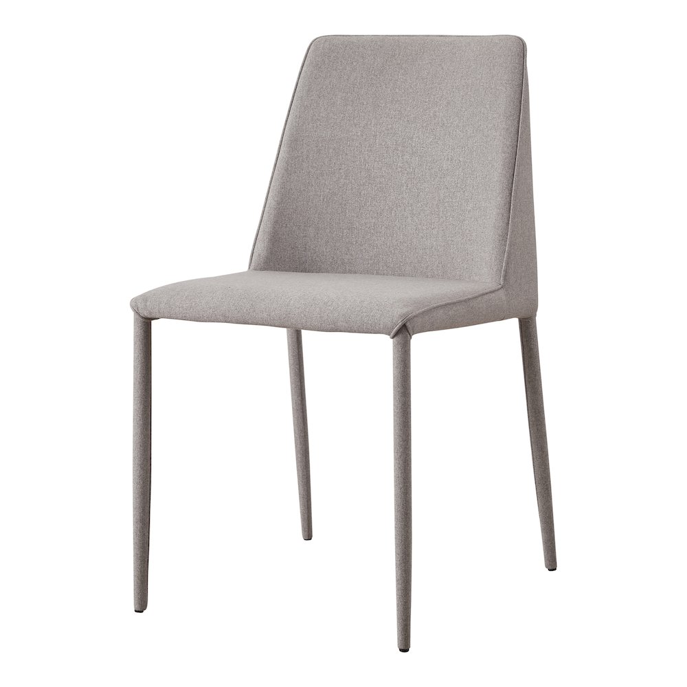 Nora Fabric Dining Chair Light Grey – Set Of Two