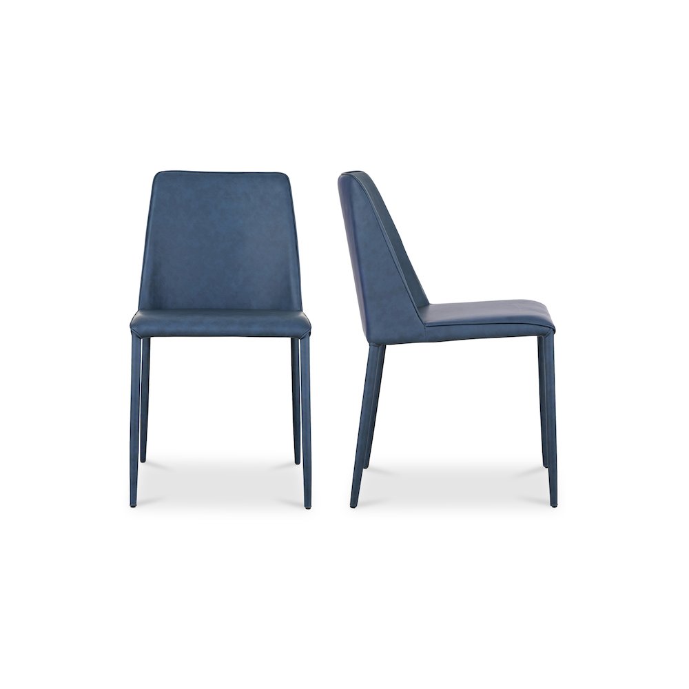 Nora Dining Chair Ocean Cavern Grey Vegan Leather – Set Of Two